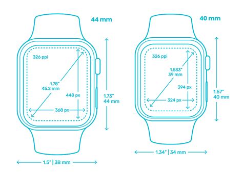 apple watch printable size guide